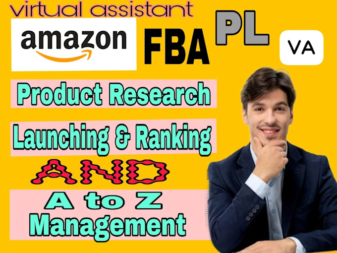 Gig Preview - Be your expert amazon fba virtual assistant private label, amazon listing