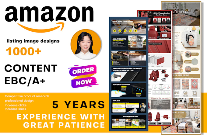 Gig Preview - Design amazon enhanced brand content ebc a plus