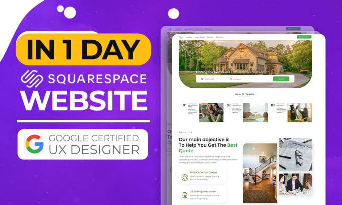 Gig Preview - Build a professional squarespace website