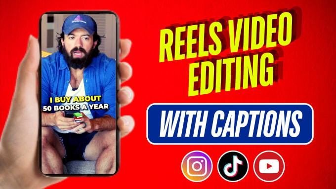 Gig Preview - Edit instagram reels, tiktok videos and youtube shorts with captions