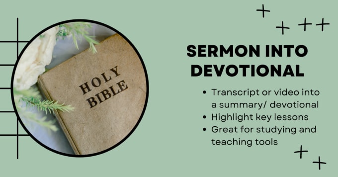 Gig Preview - Turn your sermon into a devotional