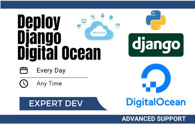 Gig Preview - Deploy django in digital ocean