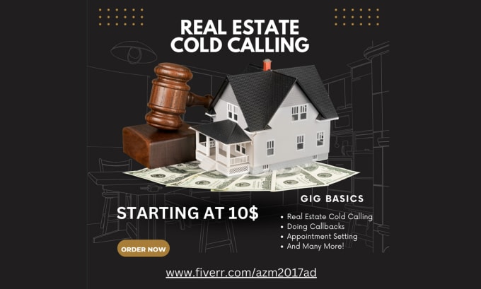 Gig Preview - Do real estate cold calling for wholesale and be a cold caller va