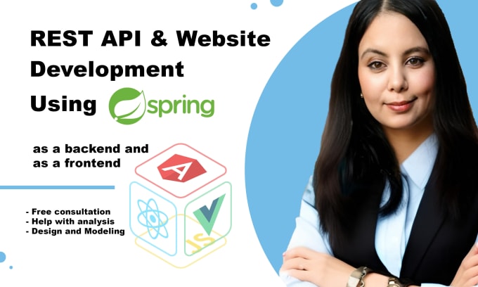 Gig Preview - Create rest API, website in java spring boot, react, angular