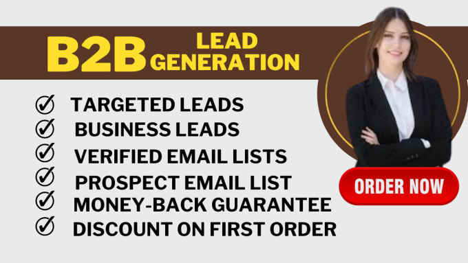 Gig Preview - Do highly targeted lead generation business leads sale leads