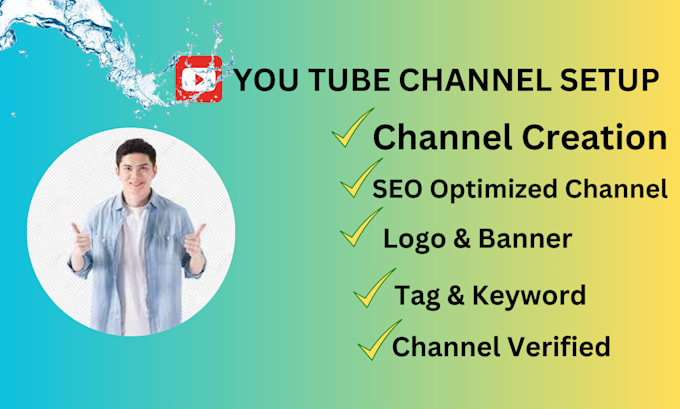 Gig Preview - Create and set up a youtube channel with a logo and banner