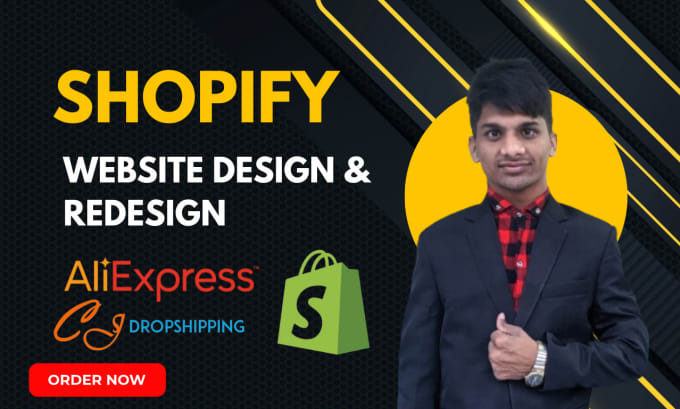 Gig Preview - Do shopify website design or shopify store redesign