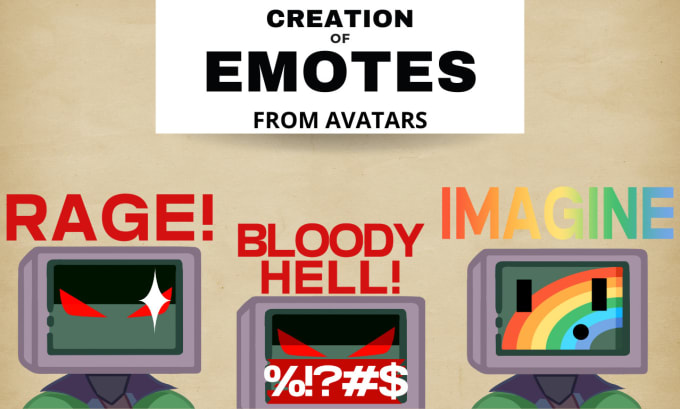 Gig Preview - Design unique twitch emotes for you