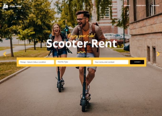 Bestseller - do electric scooter rental website design