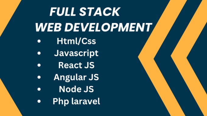 Gig Preview - Be your full stack web developer