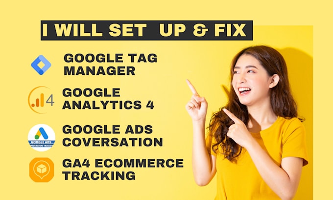 Gig Preview - Setup google tag manager, ga4, events, ads conversion, search console