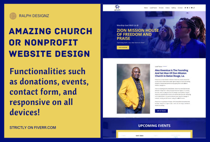 Gig Preview - Design amazing church or nonprofit website