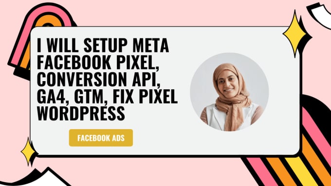 Gig Preview - Setup meta facebook pixel, conversion API, ga4, GTM, fix pixel wordpress