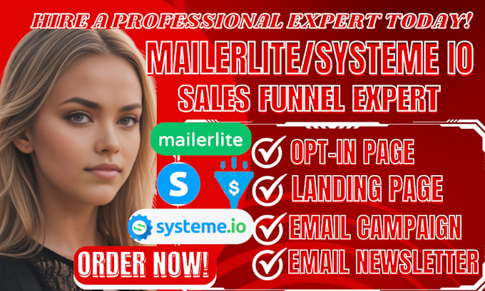 Bestseller - mailerite sales funnel,brevo, buiiderall ,systeme io sales funnel