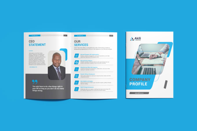 Gig Preview - Professionally design brochures, profiles, whitepaper, proposal, report, booklet