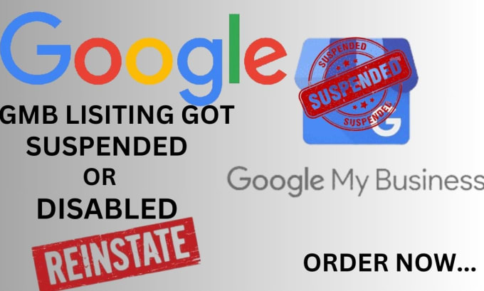 Gig Preview - Reinstate suspended or disabled google my business profile