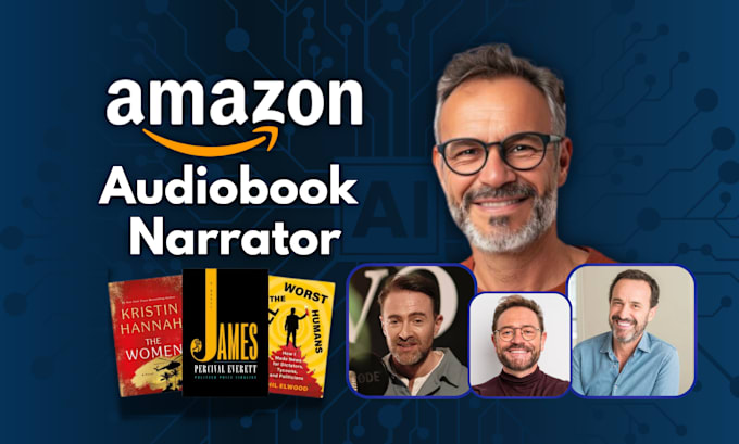 Gig Preview - Narrate your amazon audiobook with realistic ai voice