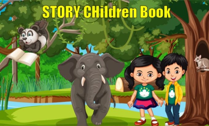 Gig Preview - Create children book illustrations for amazon KDP