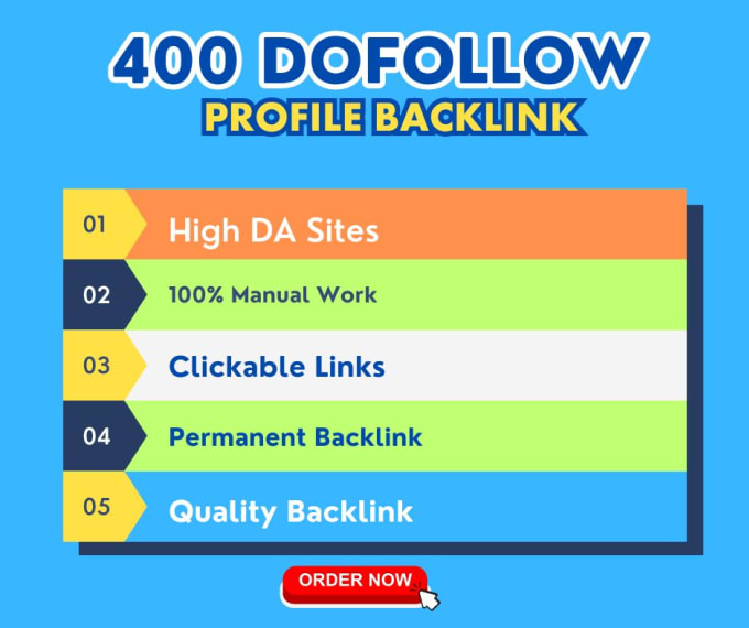 Gig Preview - Build 400 high quality dofollow profile backlinks