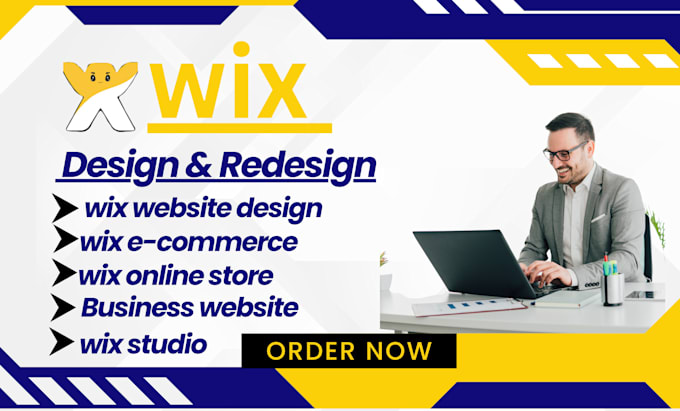 Gig Preview - Design redesign your wix website, online store or wix studio website