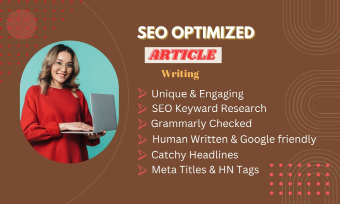 Gig Preview - Write engaging SEO content for articles, blog posts,  social media