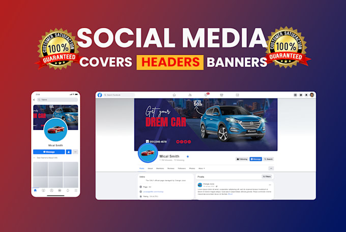 Gig Preview - Do youtube, twitter, linkedin, facebook cover design