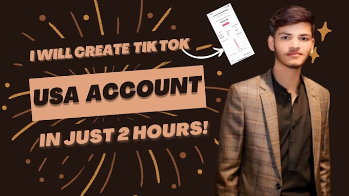 Gig Preview - Create USA tik tok account and help to complete 1 lac views