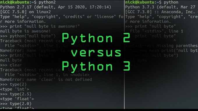 Gig Preview - Write a python 2 python 3 script in 24 hrs