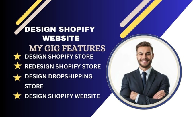 Gig Preview - Design,redesign shopify store,dropshipping store,shopify website