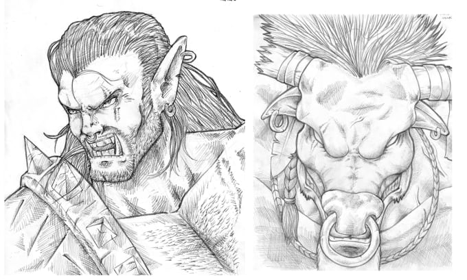 Bestseller - do a pencil sketch of any character