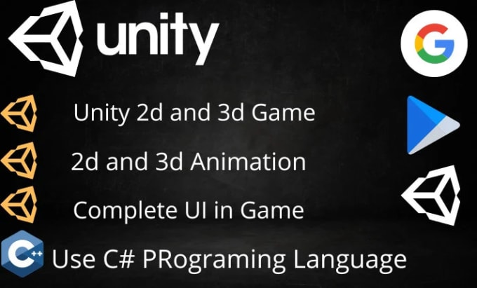 Gig Preview - Do professional unity game development unity mobile game development and reskin