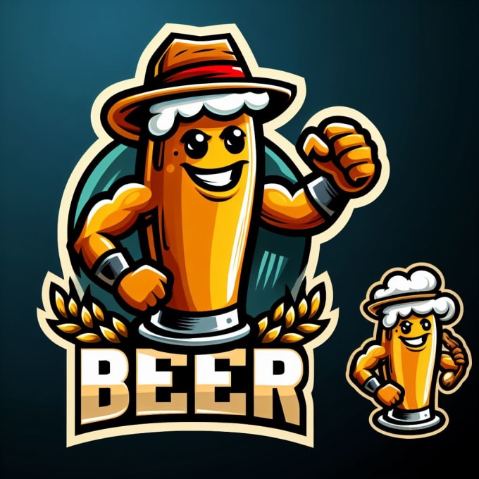 Gig Preview - Design creative beer  mascot logo