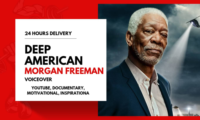 Gig Preview - Record male voice over celebrity morgan freeman youtube, documentary, motivation