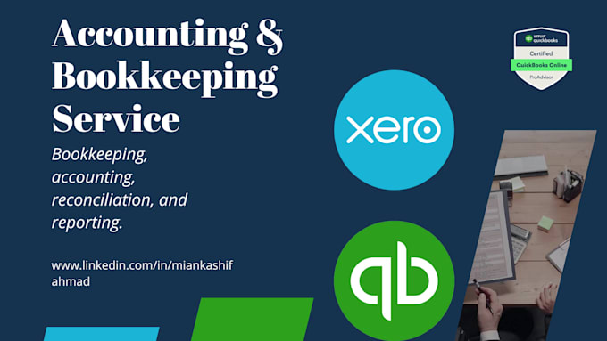 Gig Preview - Do cleanup, catch up, setup in quickbooks online, xero