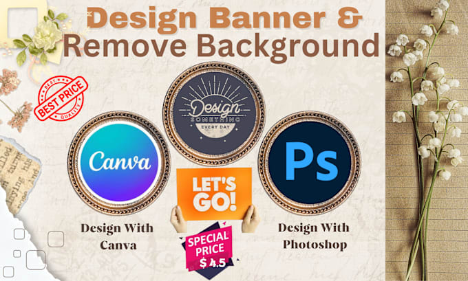 Gig Preview - Remove professionally photo background  and banner design