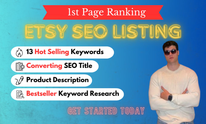 Gig Preview - Optimize etsy seo listing to rank and boost etsy sale, etsy shop setup