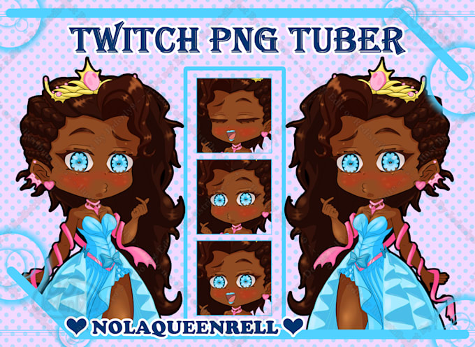 Gig Preview - Draw your png tuber, chibi, character, oc in cute chibi art