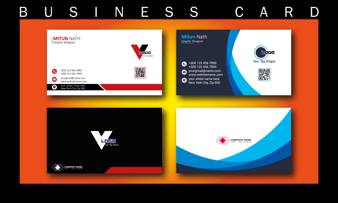 Gig Preview - Design name card visiting card business card in just 6 hours