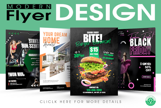 Gig Preview - Design modern eye catching flyers for your business or event