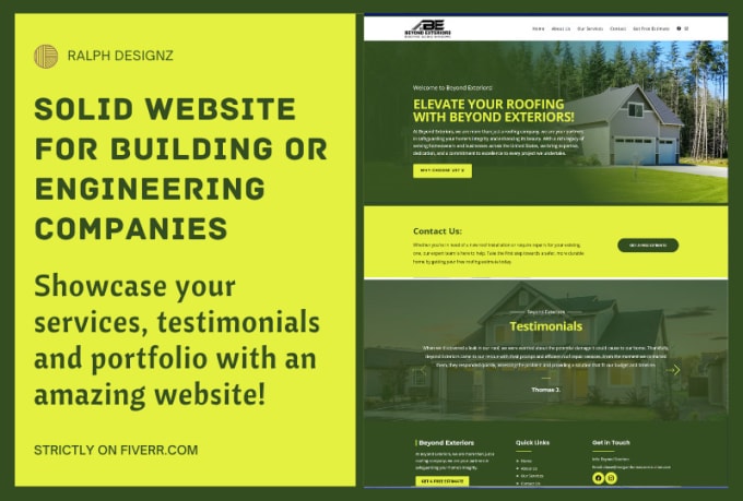 Gig Preview - Design a solid website for your construction or engineering company