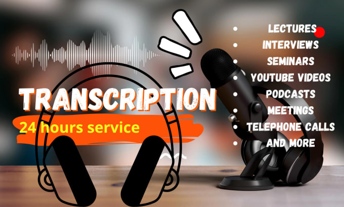 Bestseller - do audio and video english transcription asap