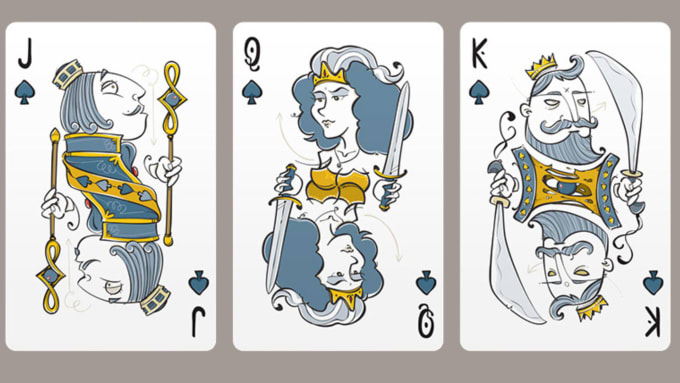 Gig Preview - Design 52 deck of playing cards board game tarot card tcg with full box mockup