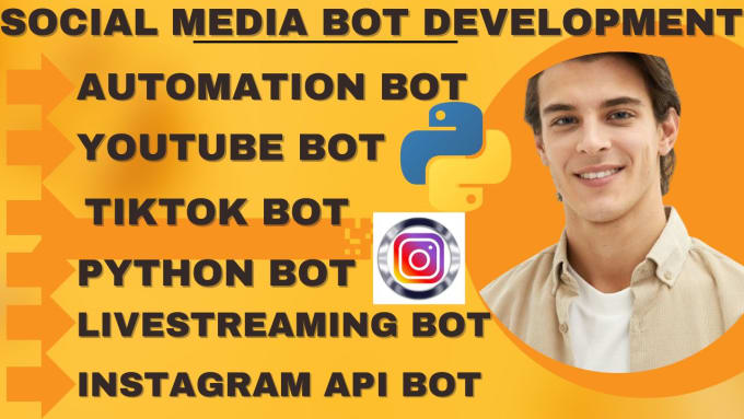 Bestseller - develop tiktok livestreaming bot, instagram API bot, youtube bot, snapchat bot