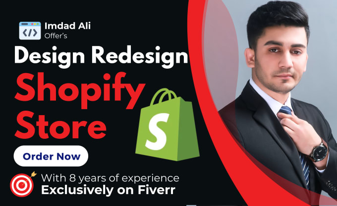 Gig Preview - Design or redesign your shopify website, ecommece store