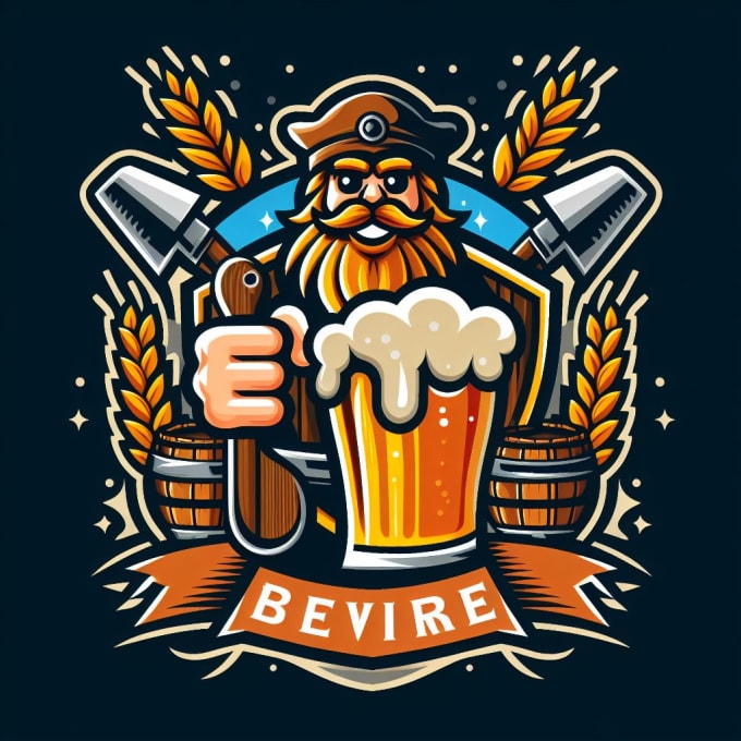 Gig Preview - Design creative beer mascot logo