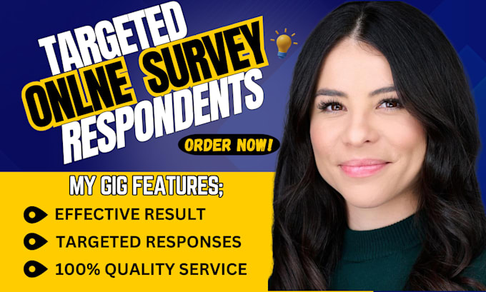 Gig Preview - Obtain 1000 respondents to fill online survey form questionnaire