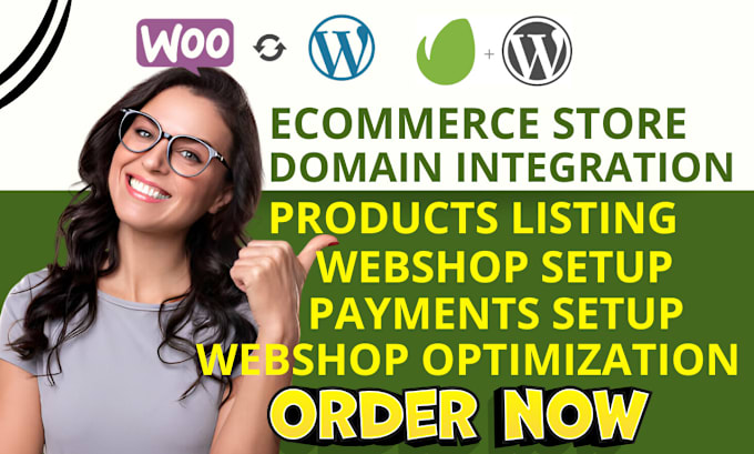 Gig Preview - Design ecommerce webshop using woocommerce store