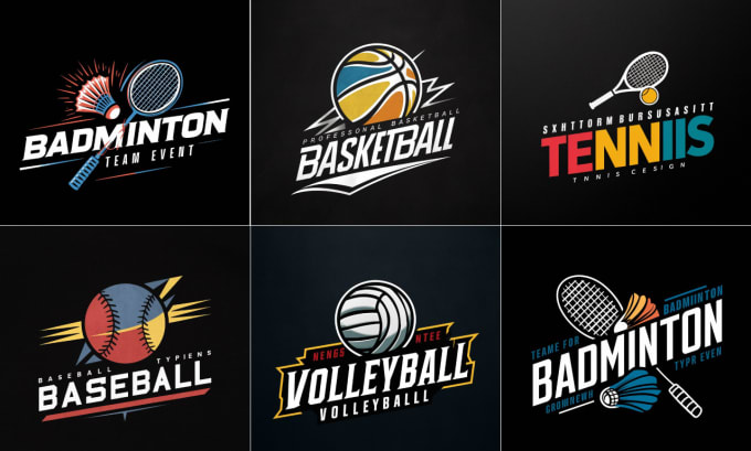 Gig Preview - Design baseball basketball volleyball tennis or badminton logo