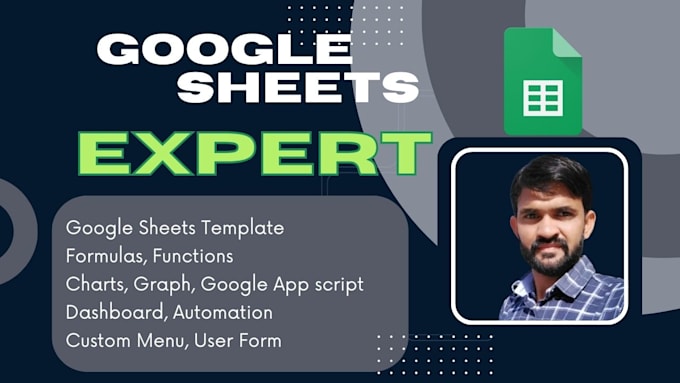 Gig Preview - Create google sheets formulas, automation scripts, graph