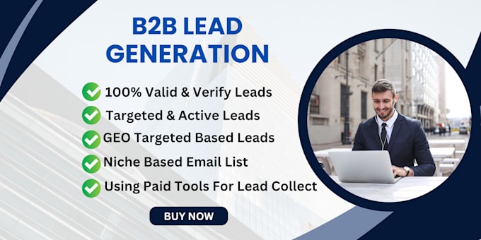 Gig Preview - Do b2b lead generation linkedin lead generation for email list building